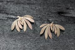 Ohrschmuck 'Blüte' mit 5 Goldlegierungen 750
